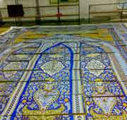 راندو با گواش طرح محراب مسجد جامع لار -ابعاد 5.20*6.30