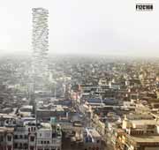 برج بیومدیکال ـ طرحی برای درمان غیر عامل مناطق زاغه نشین ـ برنده ی افتخاری سال 2012 فن دیزاینرز